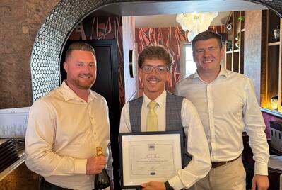 JNP team celebrates ARLA Propertymark success
