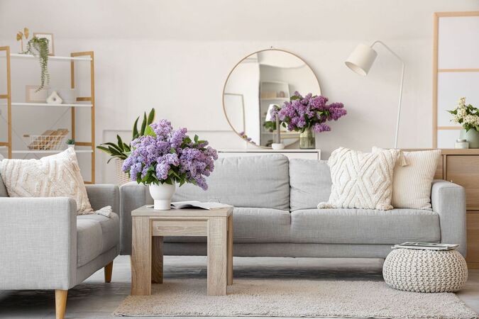 livingroom in spring