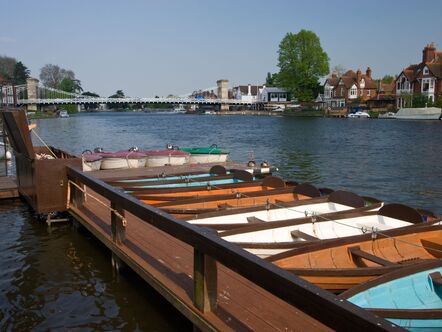 Marlow Bridge on the river Thames near High Wycombe